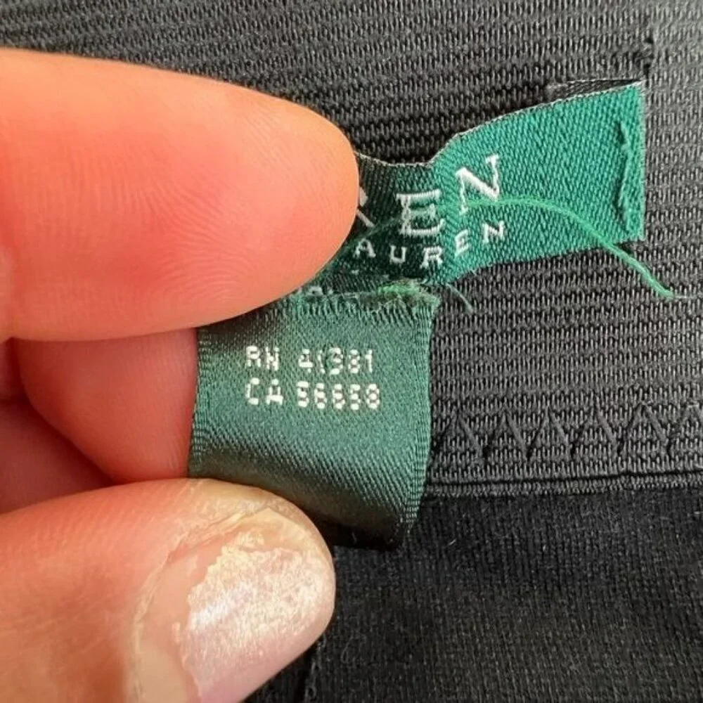 Lauren Ralph Lauren black trousers pants size 20W yoga pants